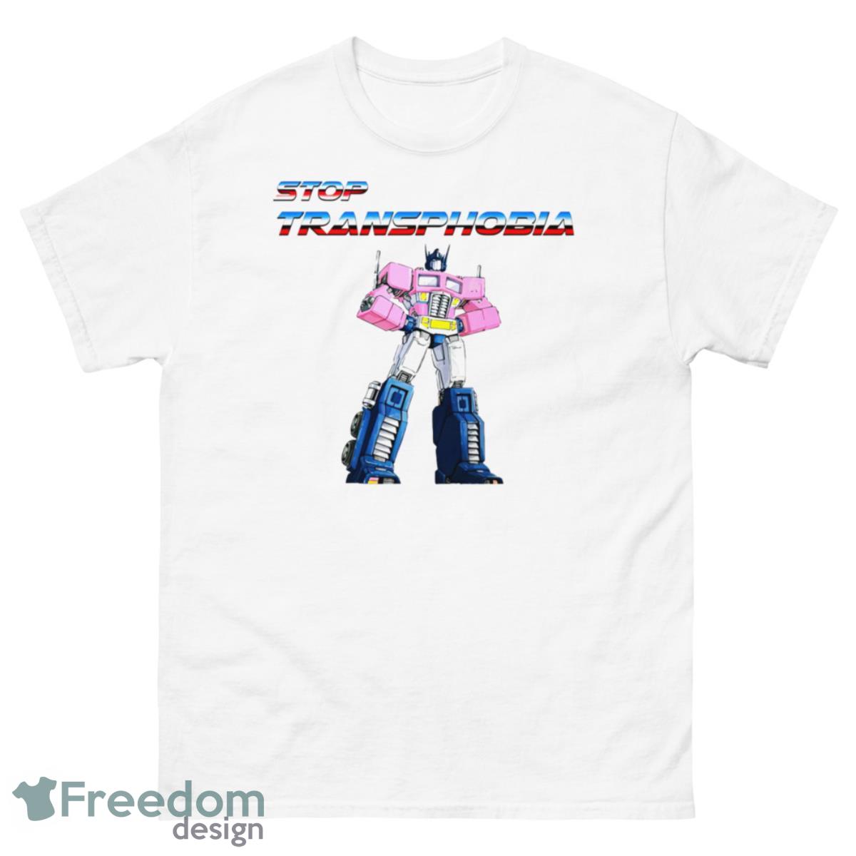 Transformer Stop Transphobia Shirt - 500 Men’s Classic Tee Gildan