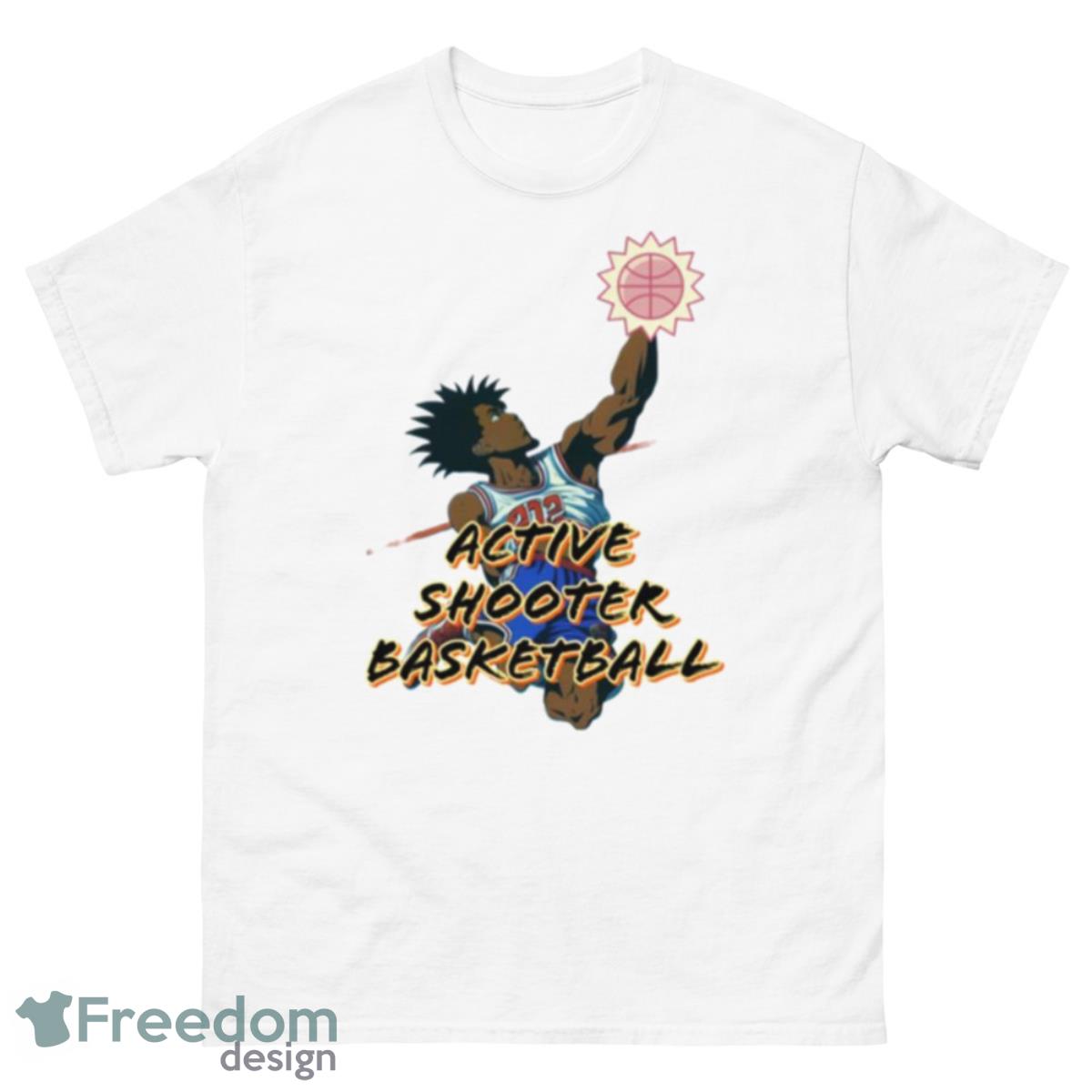 Trending Active Shooter Basketball Star Art Shirt - 500 Men’s Classic Tee Gildan