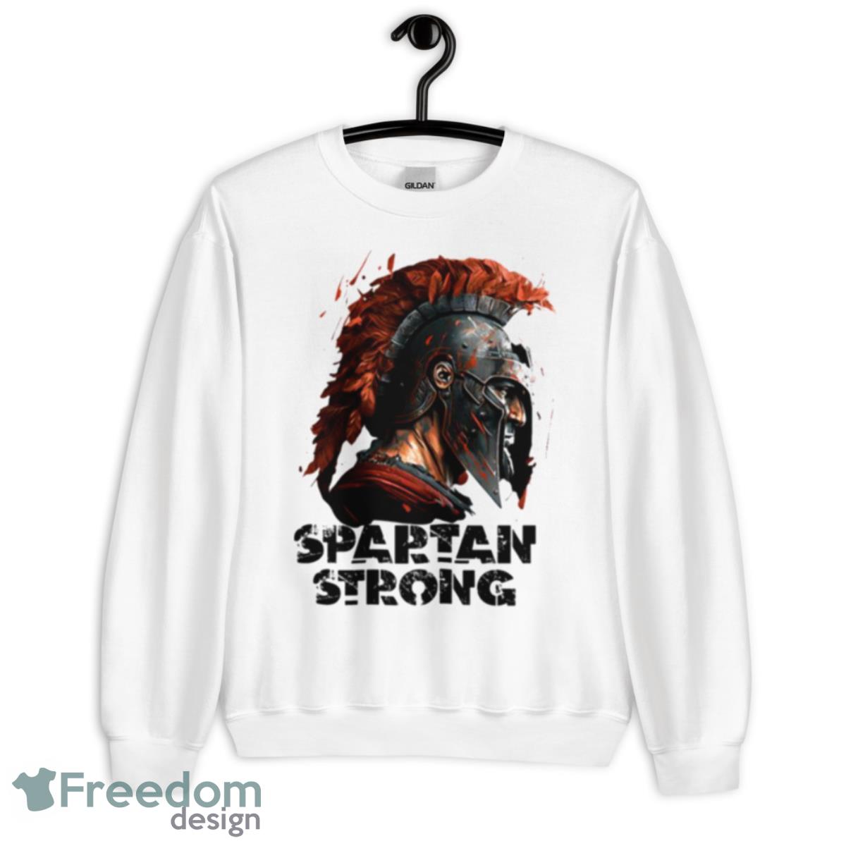 Trennding Spartan Strong Grunge Art Shirt - Unisex Heavy Blend Crewneck Sweatshirt