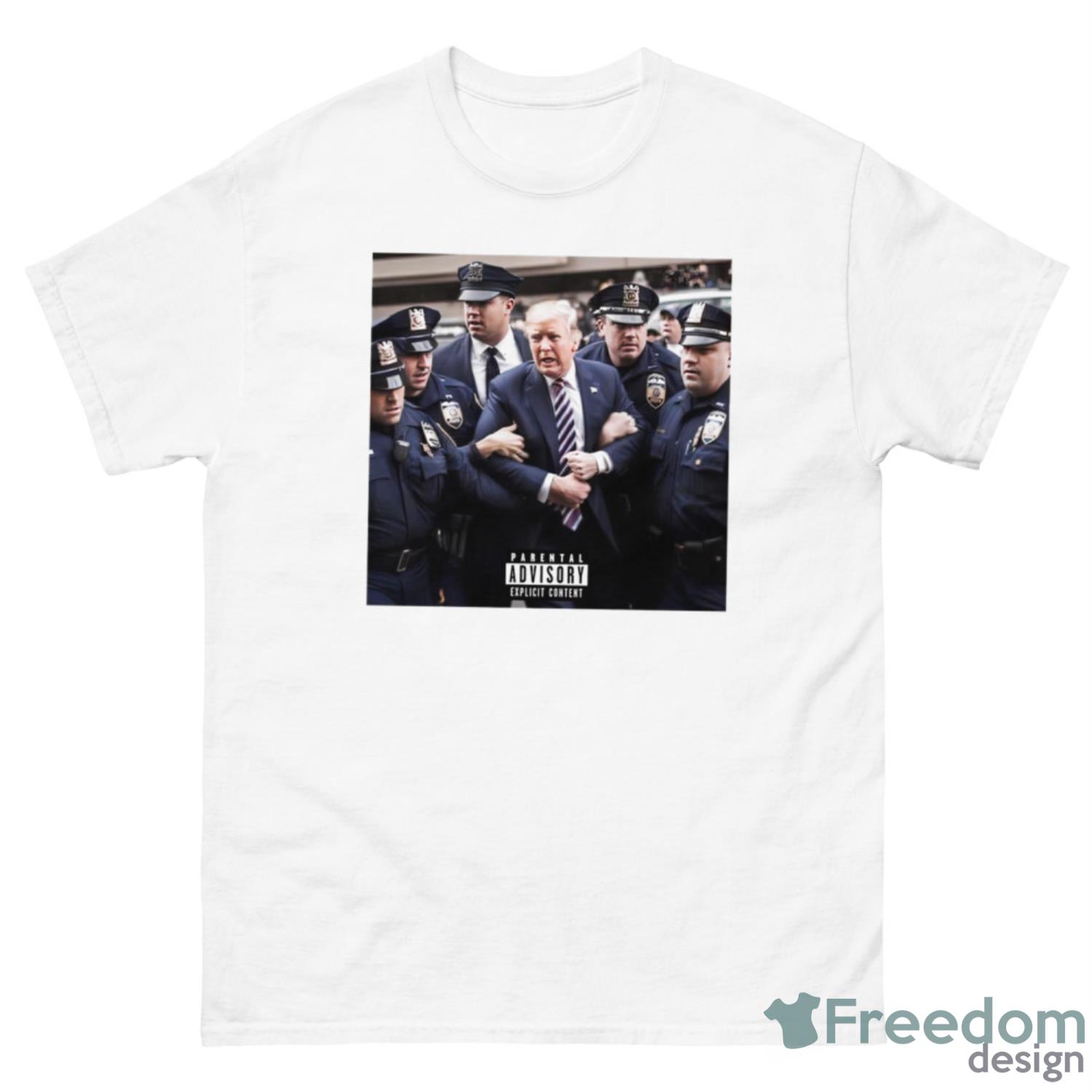 Trmp Getting Arrested Meme Shirt - 500 Men’s Classic Tee Gildan