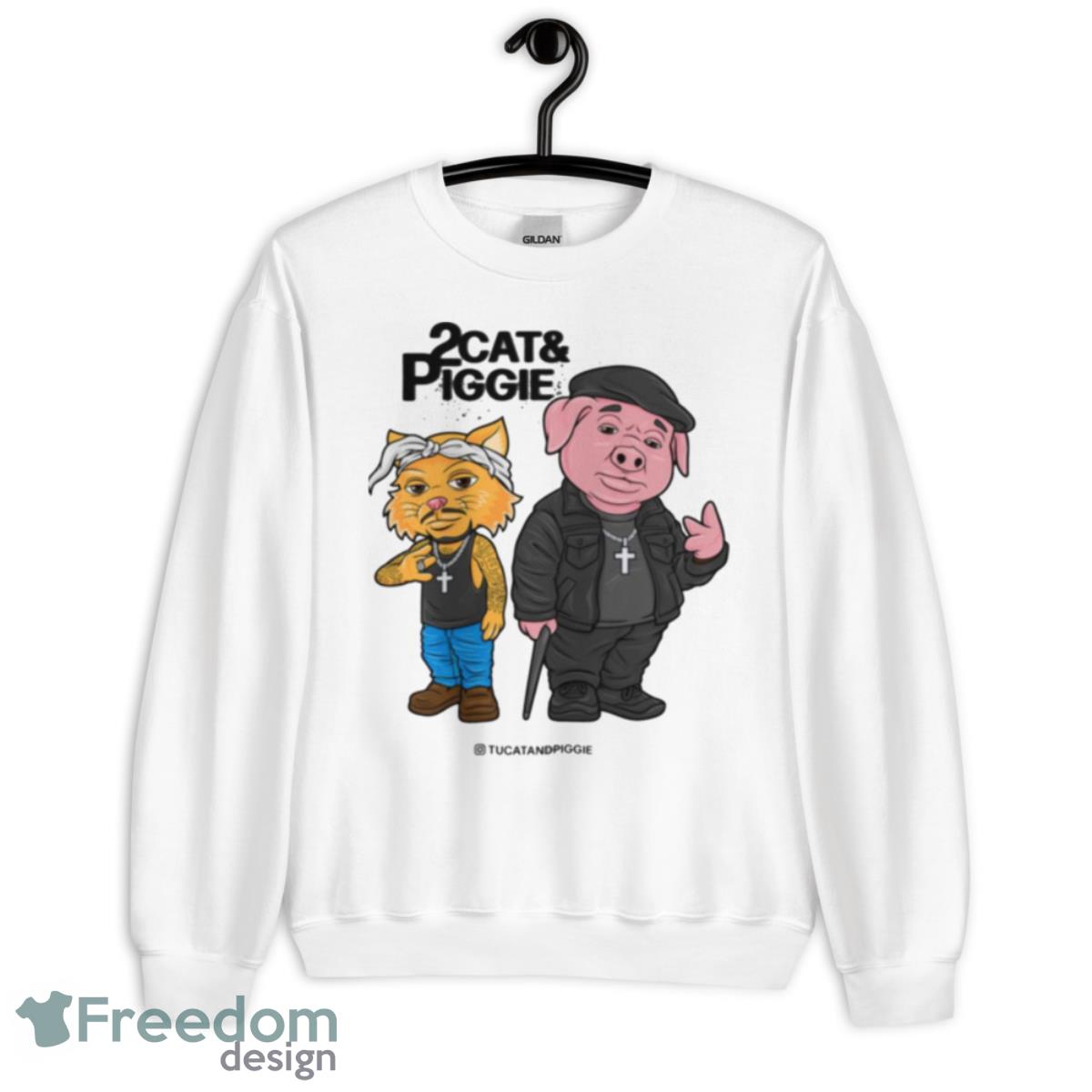 Tucat & Piggie 2pac And Biggie The Notorious B.I.G Biggie Shirt - Unisex Heavy Blend Crewneck Sweatshirt