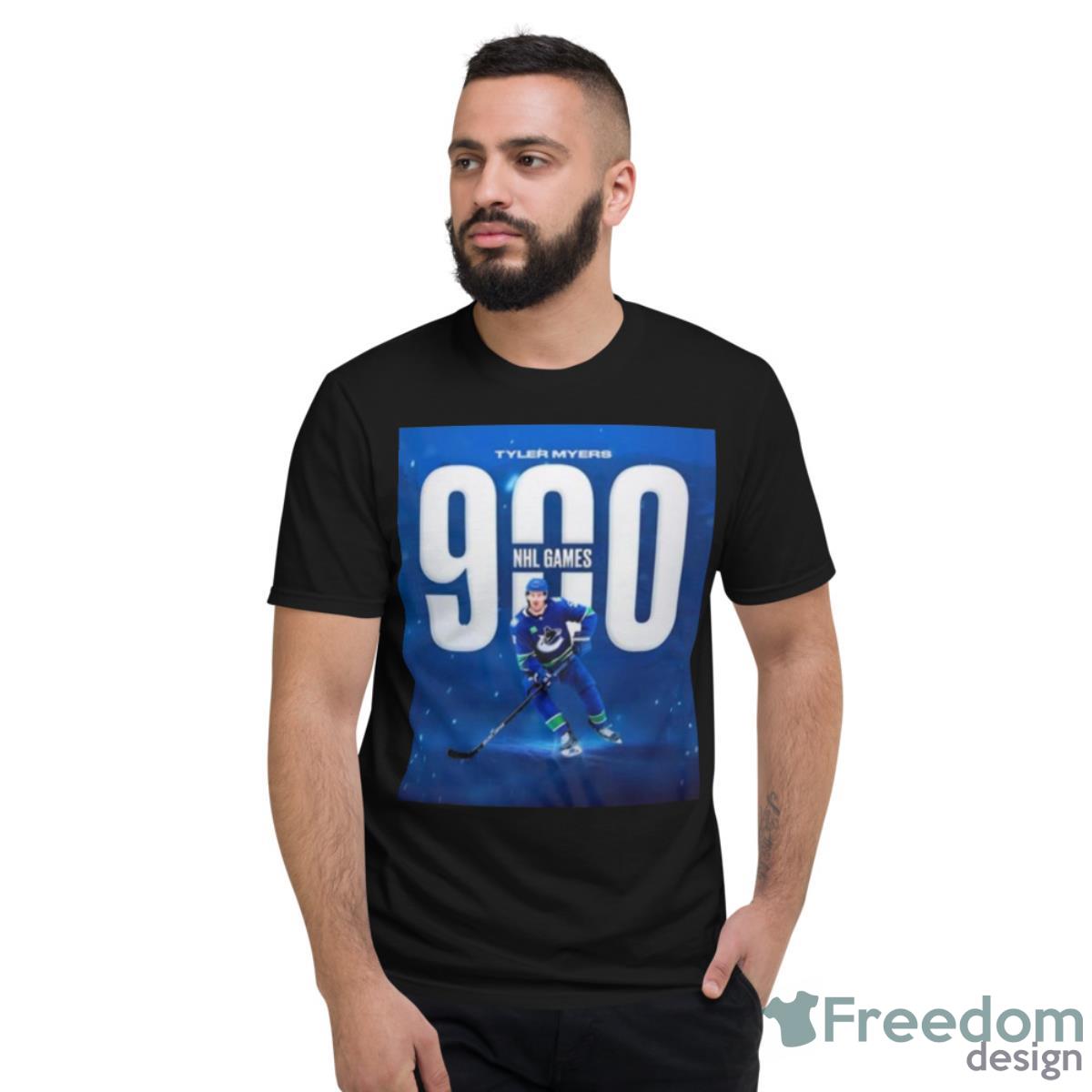 Tyler Myers 900 Nhl Games With Vancouver Canucks Shirt Product Photo 2