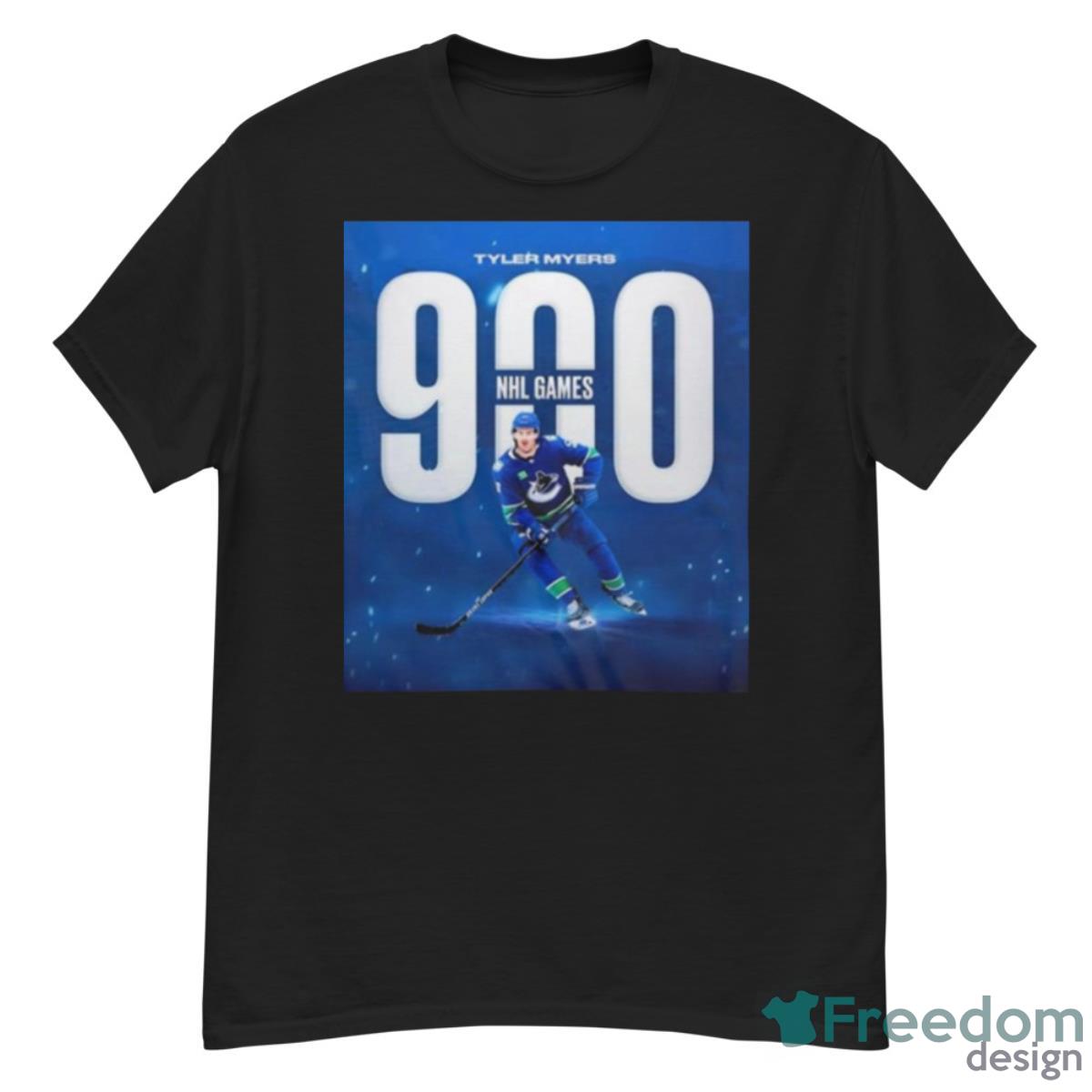 Tyler Myers 900 Nhl Games With Vancouver Canucks Shirt Product Photo 1