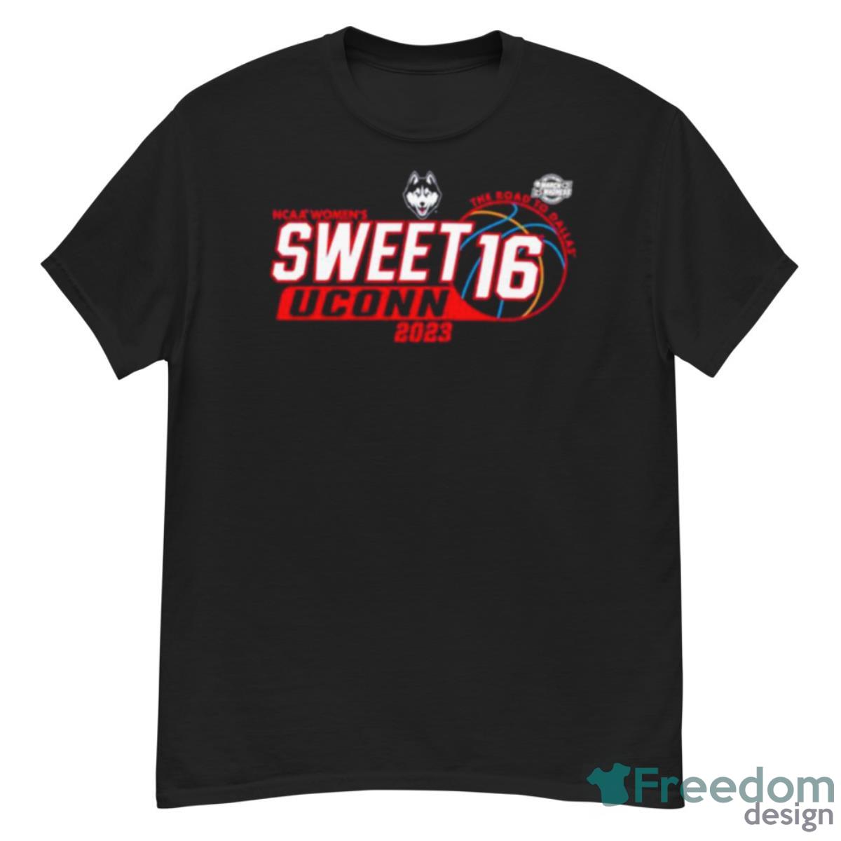 Uconn Huskies 2023 Ncaa Women’s Basketball Sweet 16 The Road To Dallas Shirt - G500 Men’s Classic T-Shirt