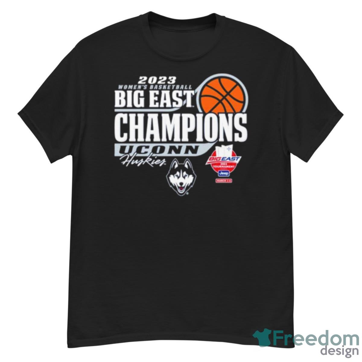 UConn Huskies Blue 84 2023 Big East Women’s Basketball Conference Tournament Champions Locker Room T Shirt - G500 Men’s Classic T-Shirt