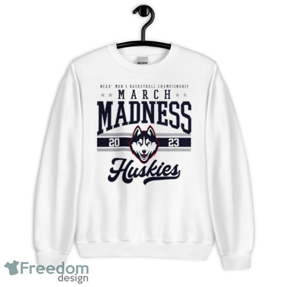 UConn Huskies NCAA Men’s Basketball Tournament March Madness 2023 Shirt - Unisex Heavy Blend Crewneck Sweatshirt