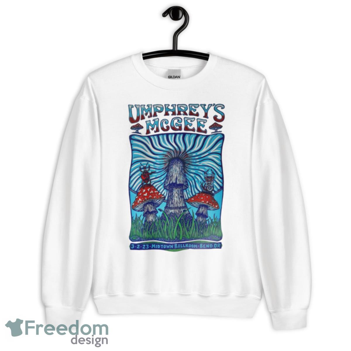 Umphreys McGee Bend OR Mar 2nd 2023 Midtown Ballroom OR Poster Shirt - Unisex Heavy Blend Crewneck Sweatshirt