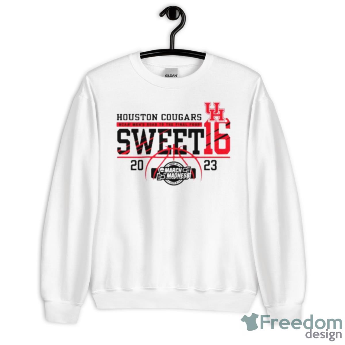 University Of Houston Men’s Basketball 2023 Sweet 16 Shirt - Unisex Heavy Blend Crewneck Sweatshirt