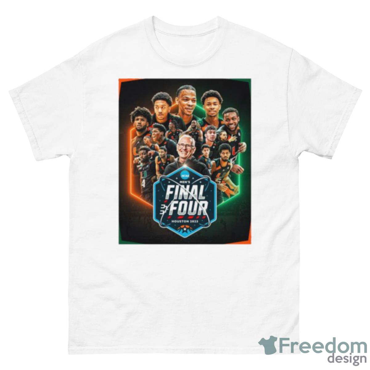 University Of Miami Men’s Basketball Team 2023 Final Four Shirt - 500 Men’s Classic Tee Gildan