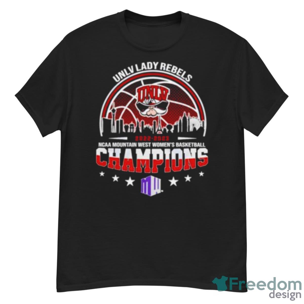 UNLV Lady Rebels 2023 NCAA Mountain West Women’s Basketball Champions Shirt Product Photo 1