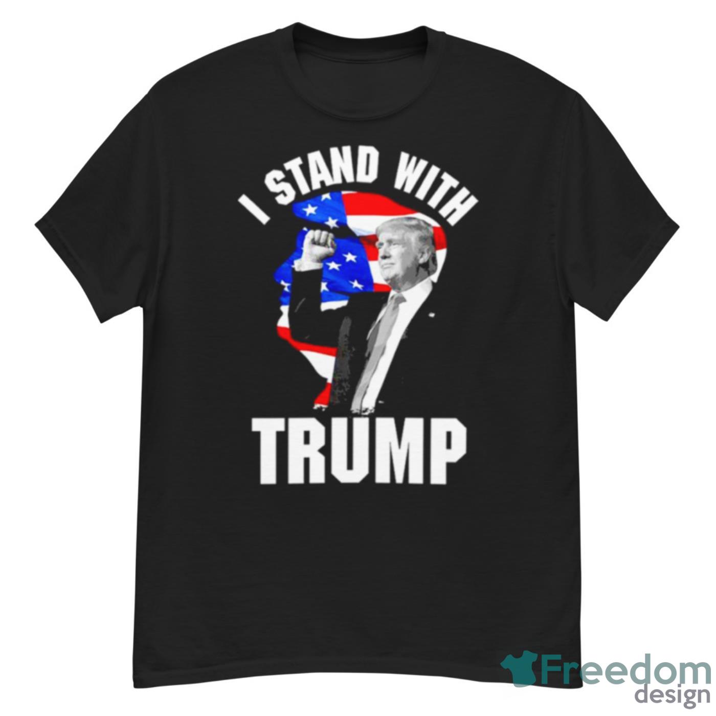 USA Flag I Stand With Trump Shirt - G500 Men’s Classic T-Shirt