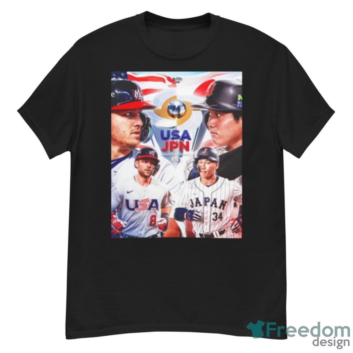 Usa Vs Japan Baseball 2023 World Baseball Classic Championship Matchup Shirt - G500 Men’s Classic T-Shirt