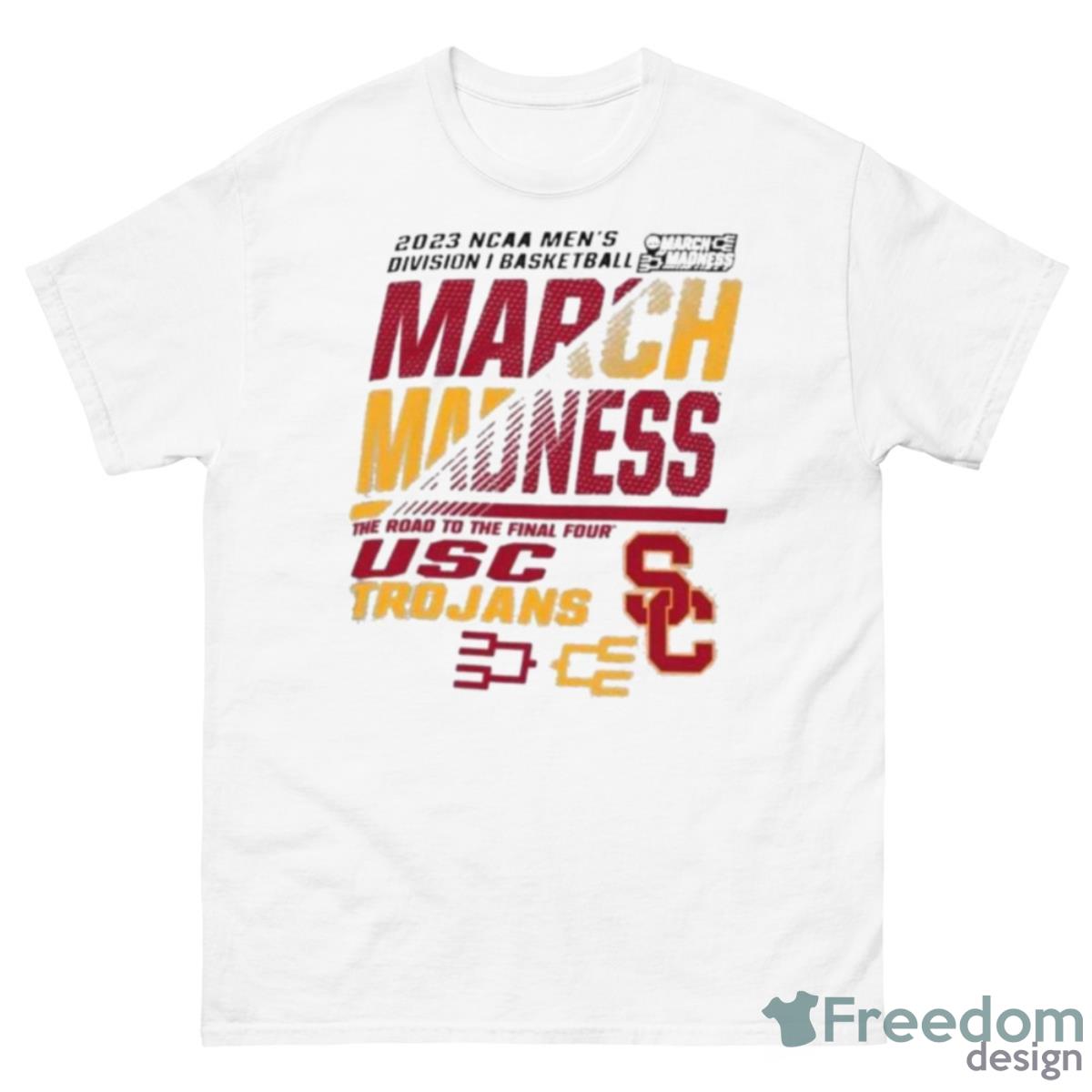 USC Men’s Basketball 2023 NCAA March Madness The Road To Final Four Shirt - 500 Men’s Classic Tee Gildan