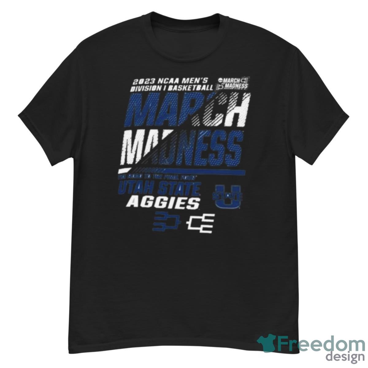 Utah State Men’s Basketball 2023 NCAA March Madness The Road To Final Four Shirt - G500 Men’s Classic T-Shirt