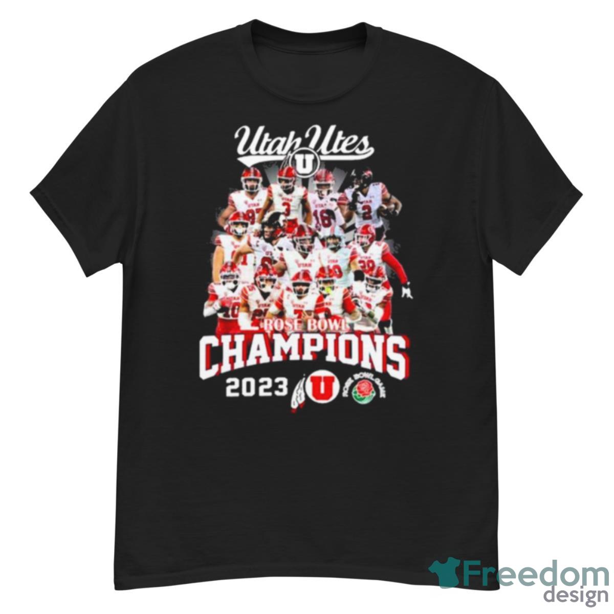 Utah Utes Rose Bowl Champions 2023 Team Shirt - G500 Men’s Classic T-Shirt