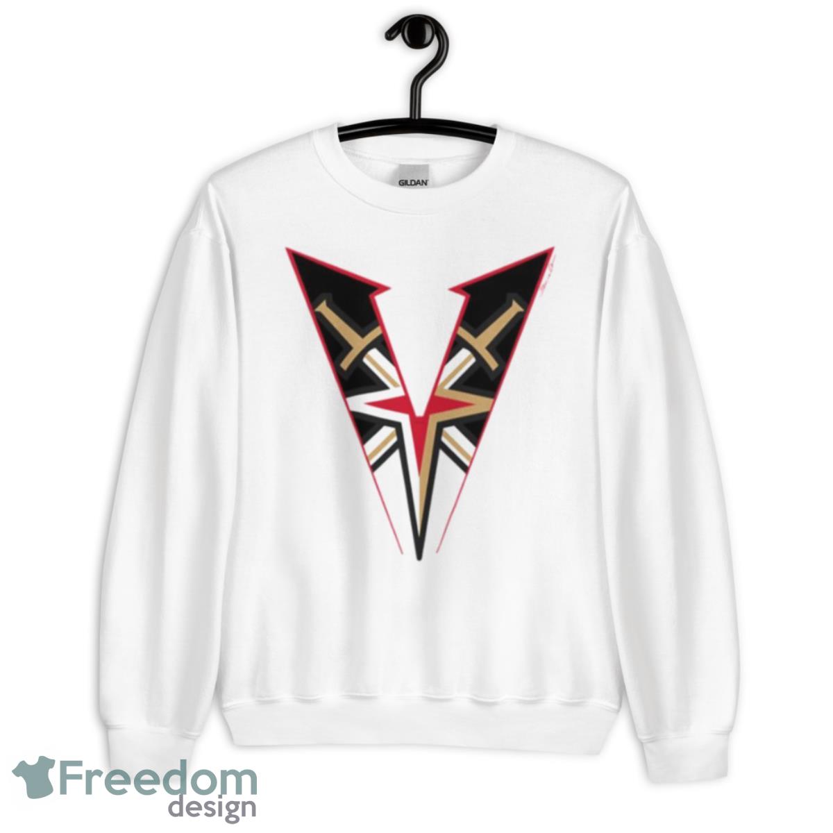 Vegas Golden Knights Sword Star V Logo Shirt - Unisex Heavy Blend Crewneck Sweatshirt