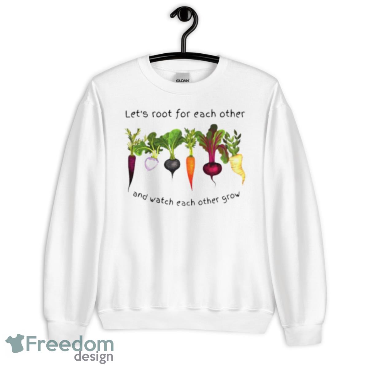 Vegetable Let’s Root For Each Other Shirt - Unisex Heavy Blend Crewneck Sweatshirt