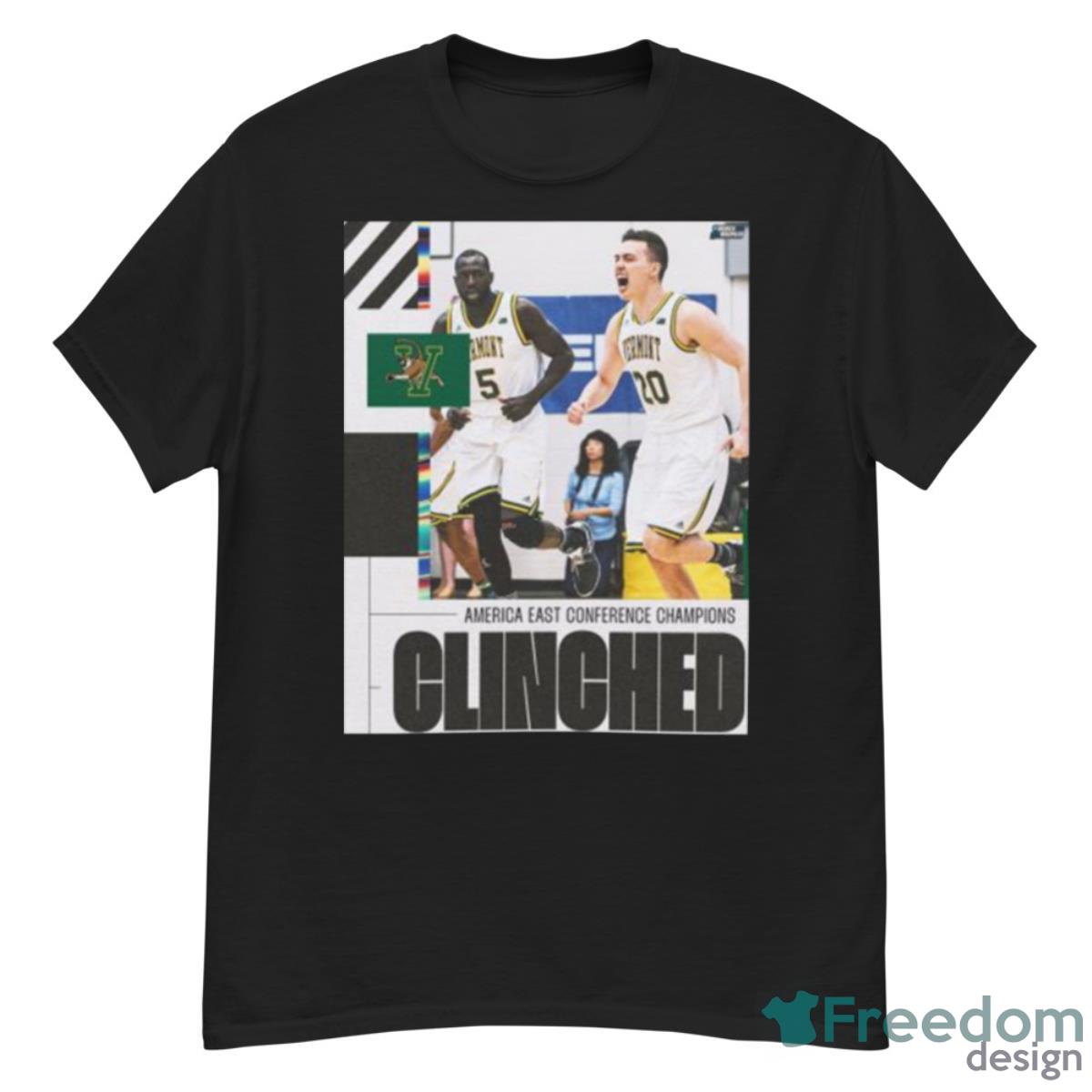 Vermont Catamounts 2023 NCAA Clinched March Madness Shirt Product Photo 1