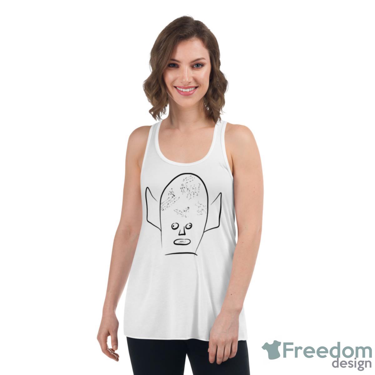 Vic Reeves Man With The Stick Shirt - Womens Flowy Racerback Tank Vic Reeves Man With The Stick Shirt - Womens Flowy Racerback Tank