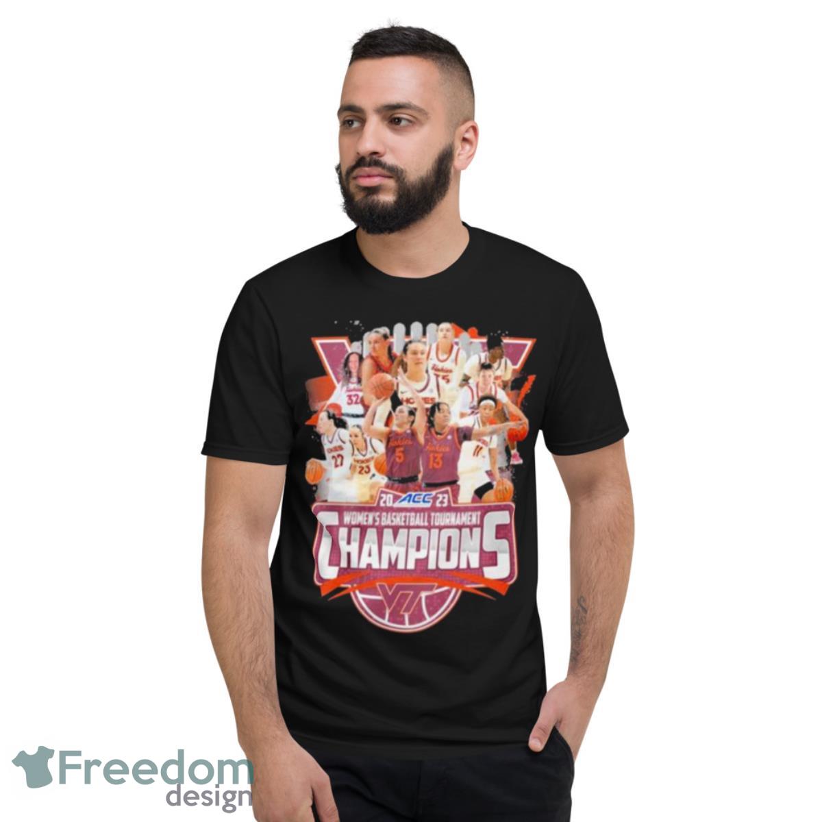 Virginia Hokies Teams 2023 Women’s Basketball Tournament Champions Shirt - Short Sleeve T-Shirt