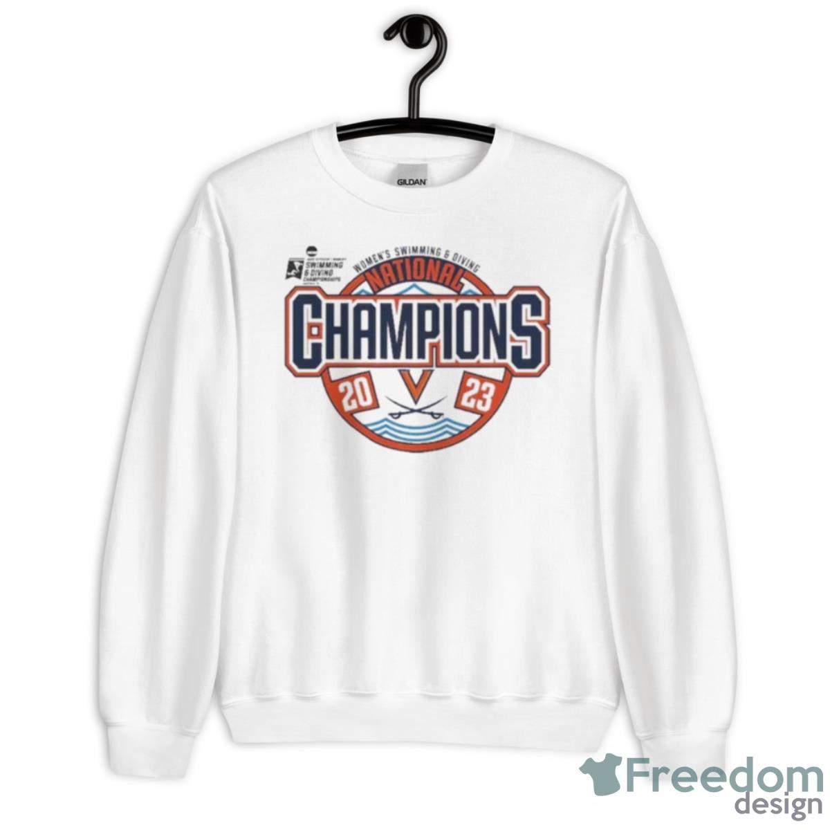 Virginia National Champions NCAA Women’s Swimming & Diving 2023 Shirt - Unisex Heavy Blend Crewneck Sweatshirt