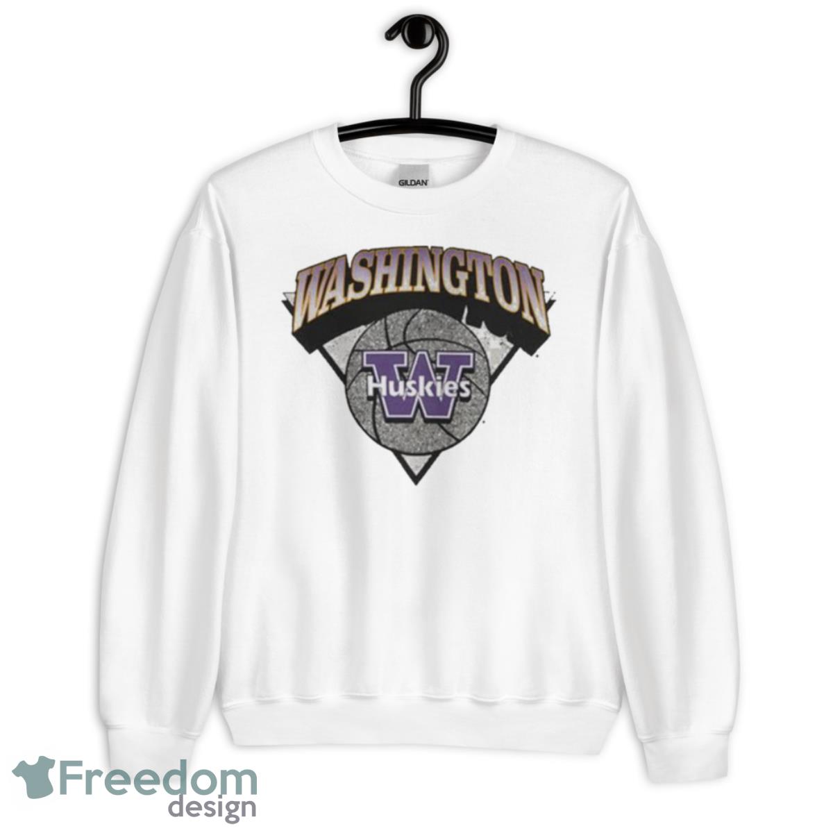 Washington Huskies Ball Out White Shirt - Unisex Heavy Blend Crewneck Sweatshirt