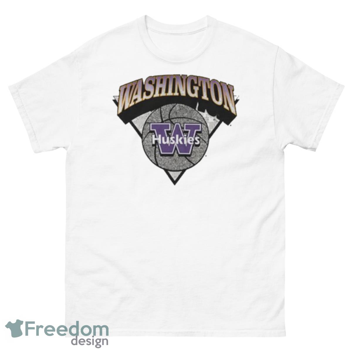 Washington Huskies Ball Out White Shirt - 500 Men’s Classic Tee Gildan