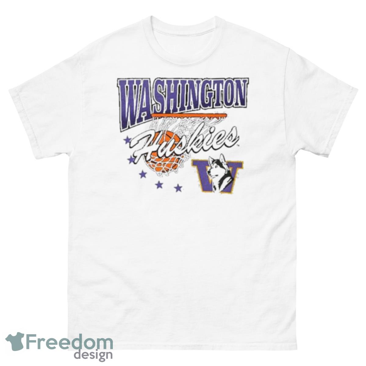 Washington Huskies Classic Hoop Shirt - 500 Men’s Classic Tee Gildan