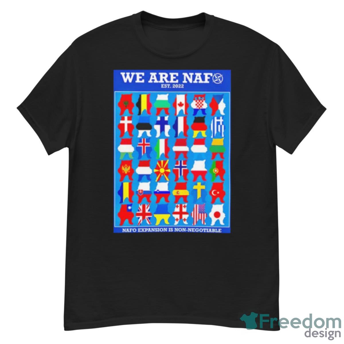 We Are Naf Nafo Expansion Is Non Negotiable Flag Shirt - G500 Men’s Classic T-Shirt