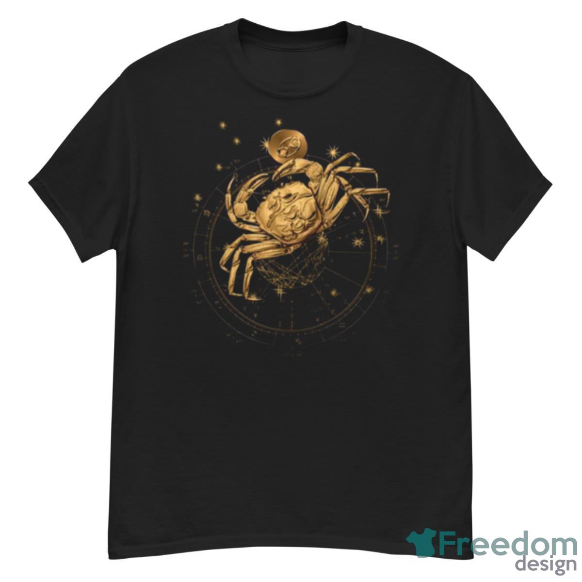 Western Zodiac Golden Cancer The Crab Shirt Product Photo 1