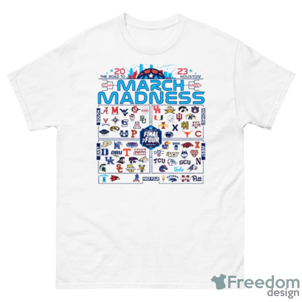 White 2023 March Madness 16 Bracket Shirt - 500 Men’s Classic Tee Gildan