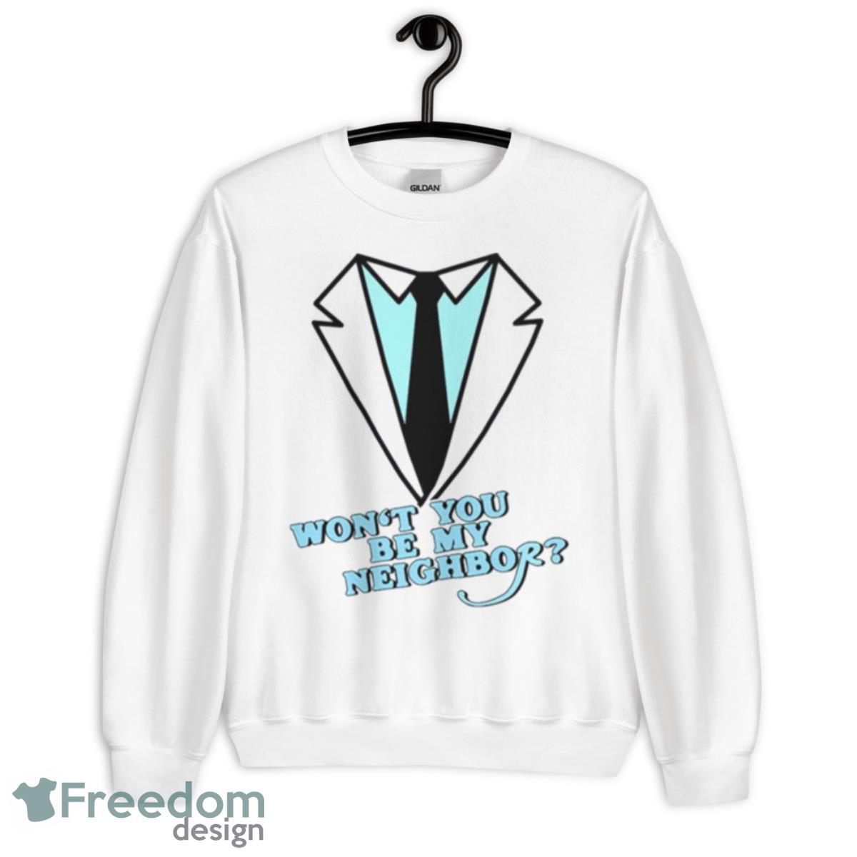 White Collar Mister Rogers’ Neighborhood Shirt - Unisex Heavy Blend Crewneck Sweatshirt