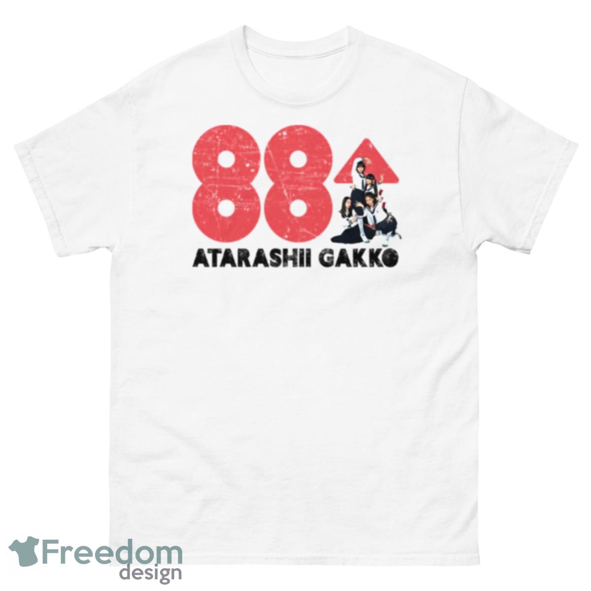 White Ver Atarashii Gakko 88 Rising V2 Shirt - 500 Men’s Classic Tee Gildan