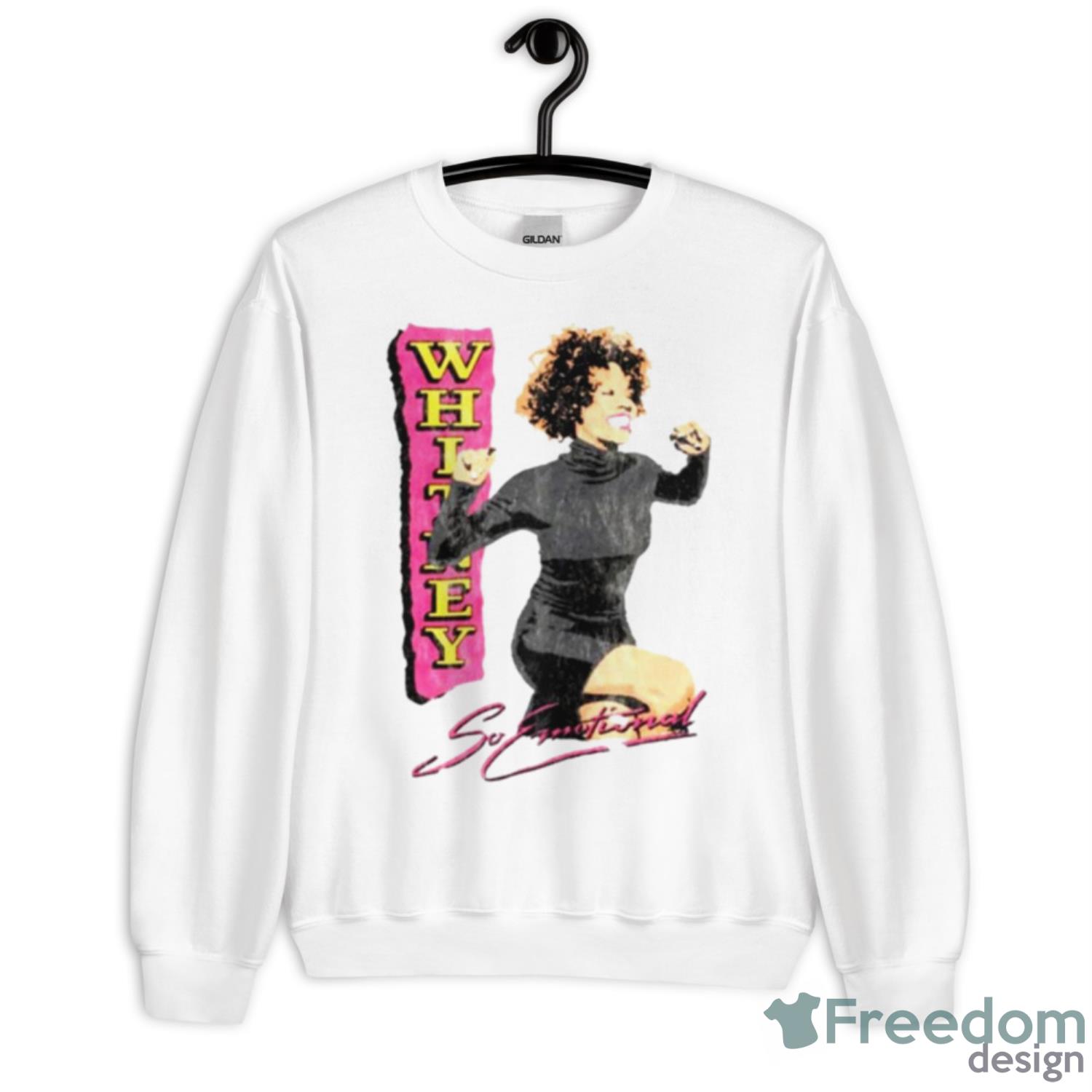 Whitney Houston Contrast Whitney Shirt - Unisex Heavy Blend Crewneck Sweatshirt