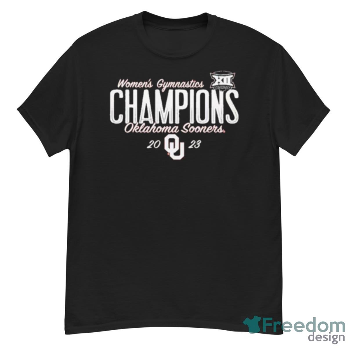 Women’s Gymnastics Champions Oklahoma Sooners 2023 Big 12 Tournament Champions Shirt - G500 Men’s Classic T-Shirt