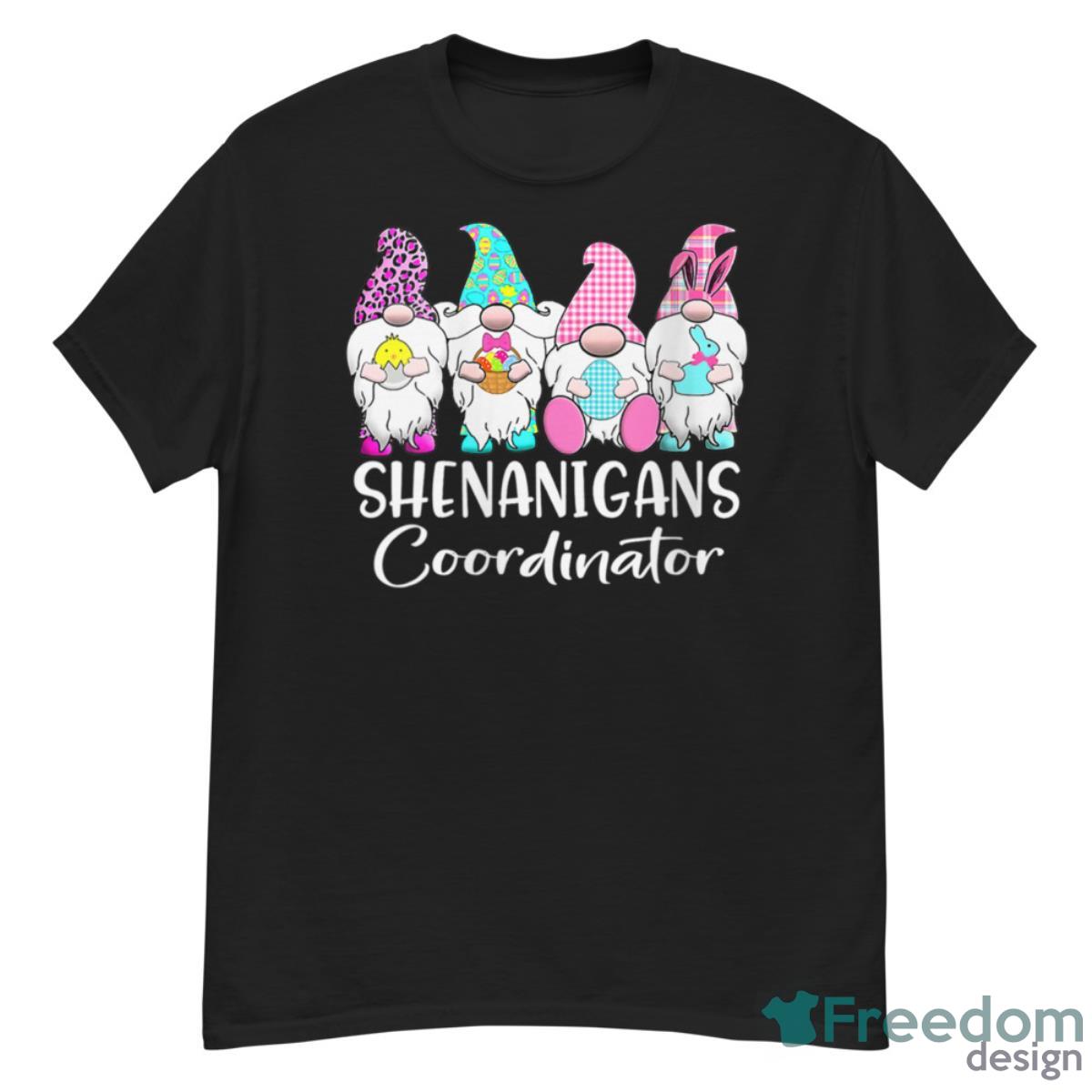 Womens Shenanigans Coordinator Bunny Gnome Rabbit Easter Day Shirt - G500 Men’s Classic T-Shirt