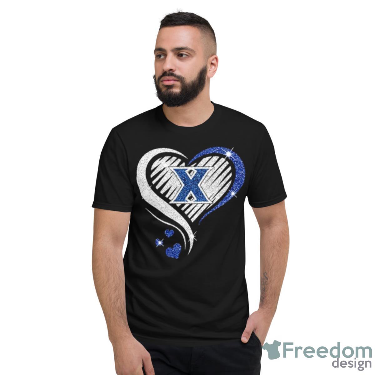 Xavier Musketeers Basketball Love Heart Diamond 2023 NCAA Shirt - Short Sleeve T-Shirt