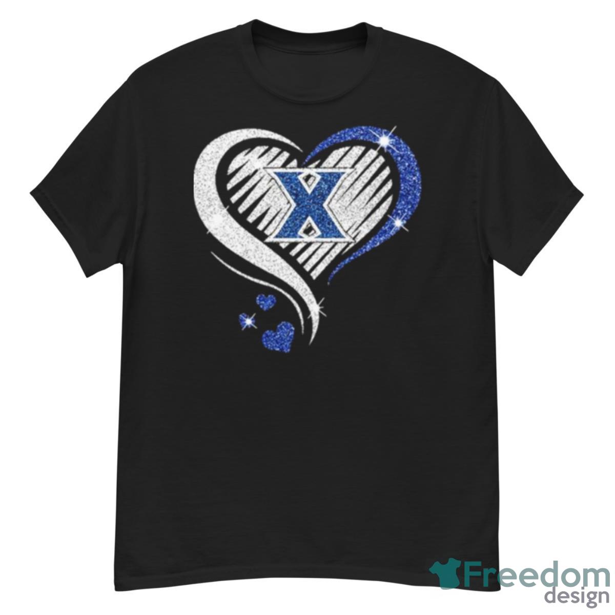 Xavier Musketeers Basketball Love Heart Diamond 2023 NCAA Shirt - G500 Men’s Classic T-Shirt