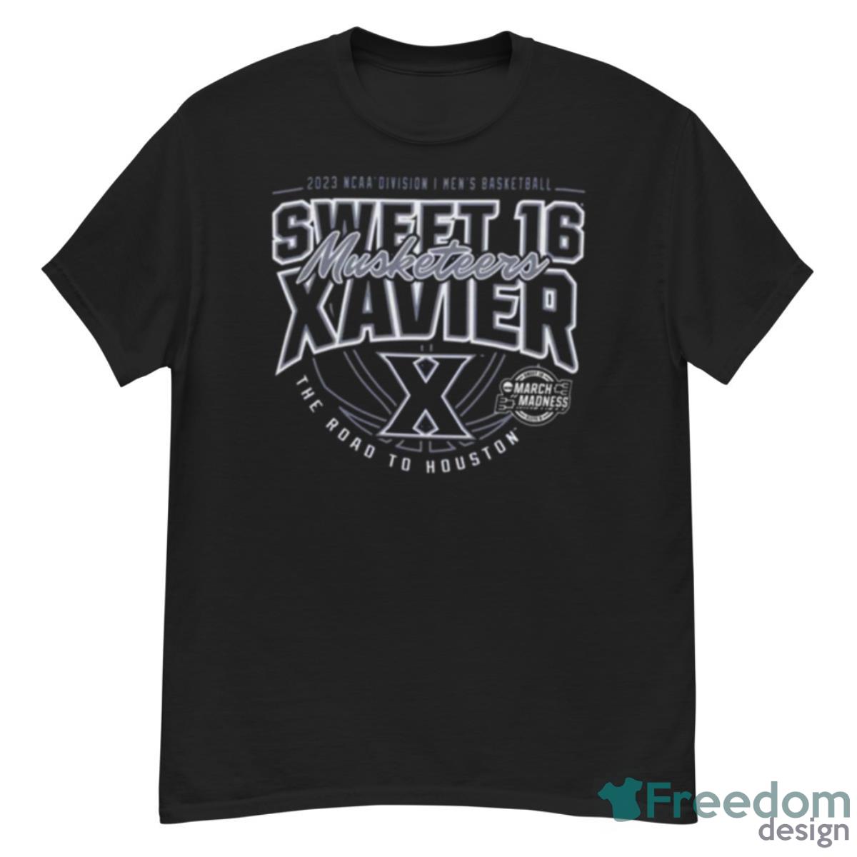 Xavier Musketeers Sweet 16 2023 NCAA Division I Men’s Basketball Kansas City Shirt - G500 Men’s Classic T-Shirt