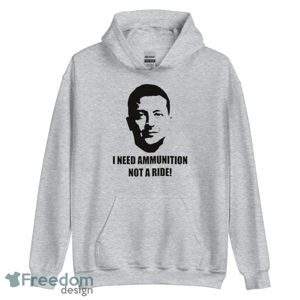 Zelensky I Need Ammunition Not a Ride Zelensky comedian elected president of Ukraine shirt image Zelensky I Need Ammunition Not a Ride Zelensky comedian elected president of Ukraine shirt - Unisex Heavy Blend Hooded Sweatshirt