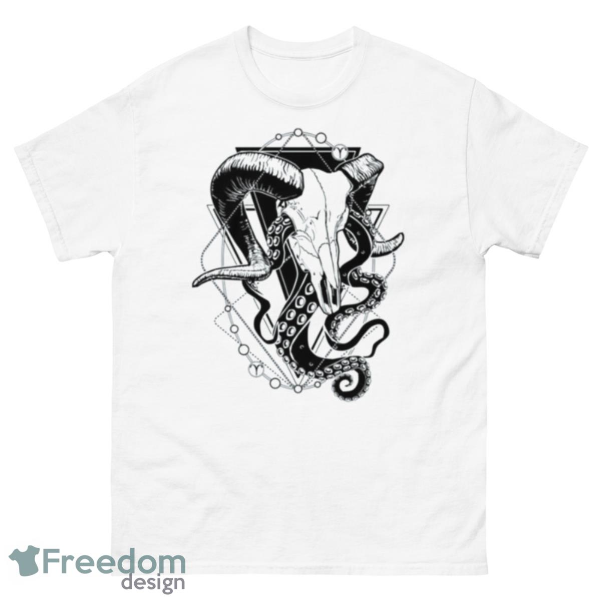 Zodiac Dead Aries & Tentacles shirt - 500 Men’s Classic Tee Gildan