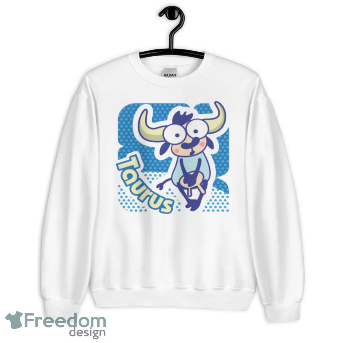 Zodiac Sign Test Taurus Cute Chibi shirt - Unisex Heavy Blend Crewneck Sweatshirt