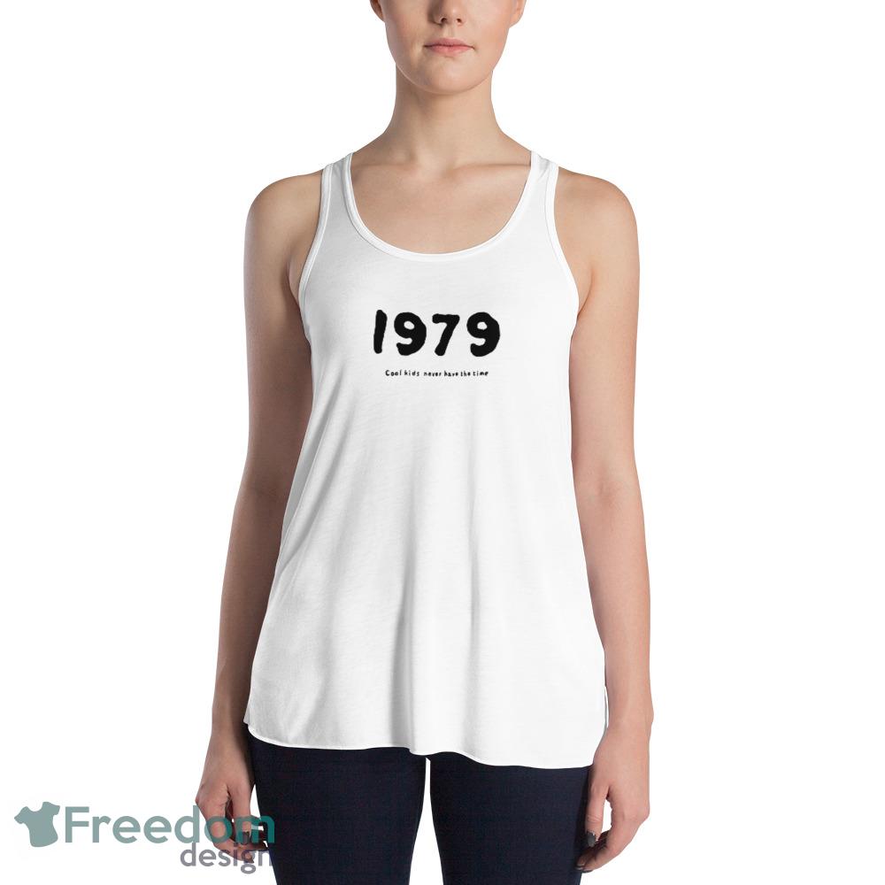 1979 white design new funny T shirts - 8800 Womens Flowy Racerback Tank 1979 white design new funny T shirts - 8800 Womens Flowy Racerback Tank
