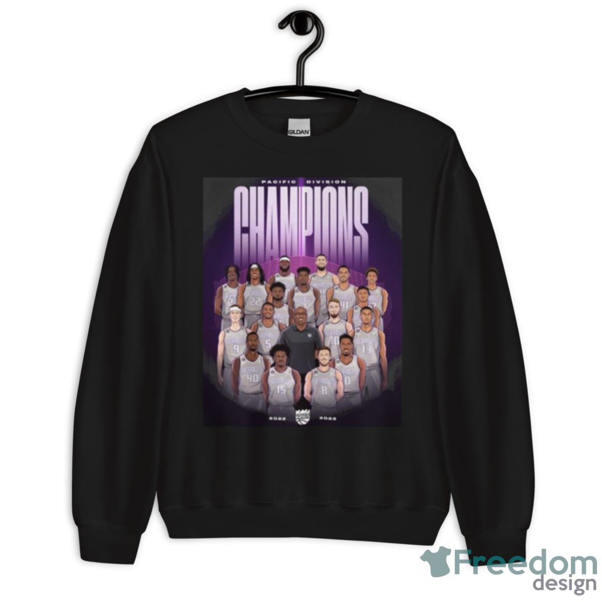 2022 23 Pacific Division Champion Sacramento Kings Shirt - Unisex Crewneck Sweatshirt