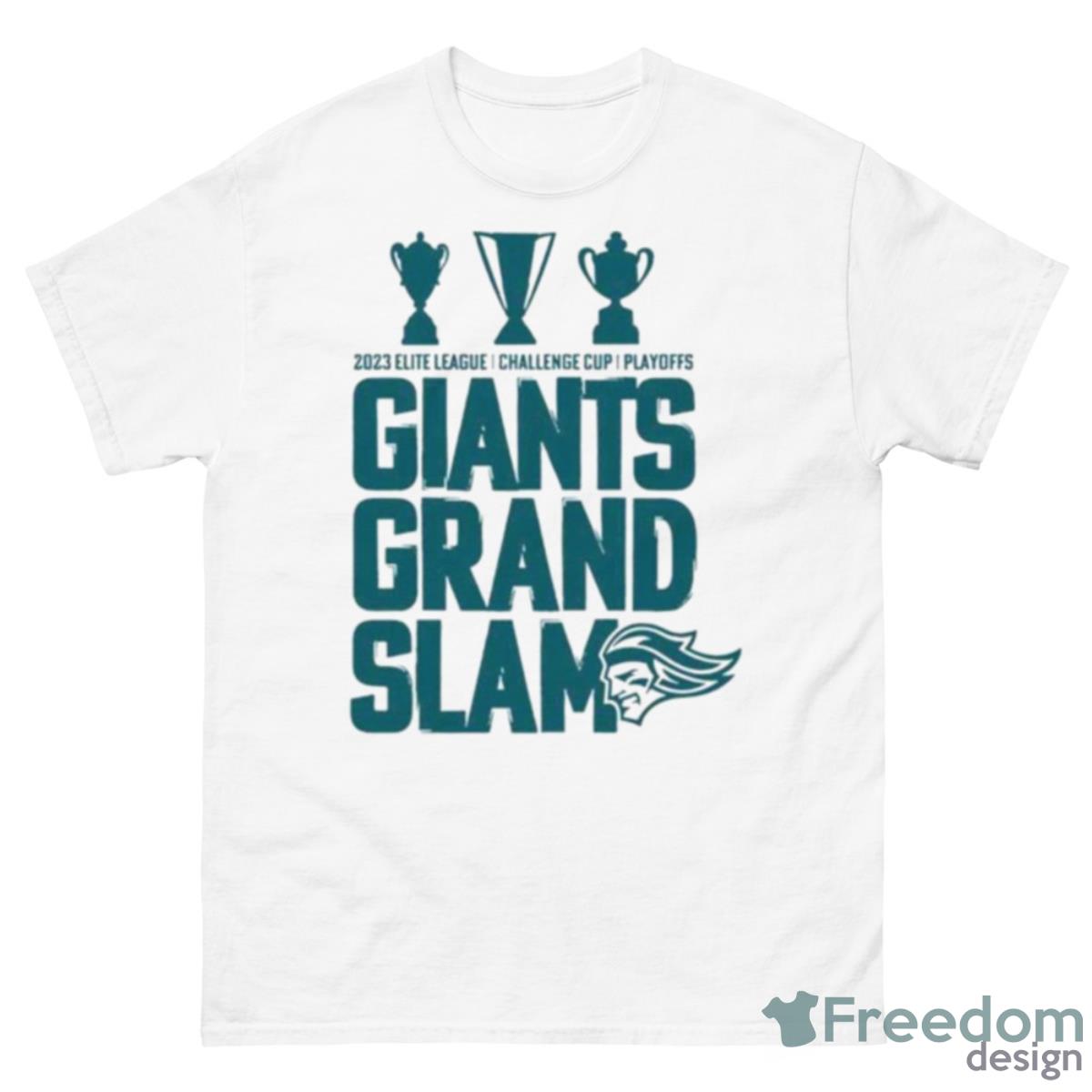 2023 Belfast Giants Grand Slam Shirt - 500 Men’s Classic Tee Gildan