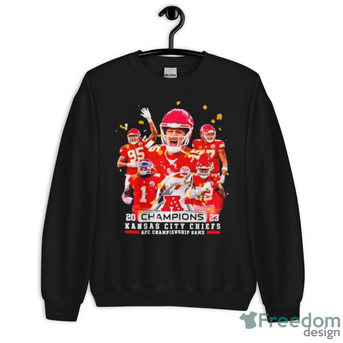 2023 Champions Team Kansas City Chiefs AFC Championship Game Shirt - Unisex Crewneck Sweatshirt