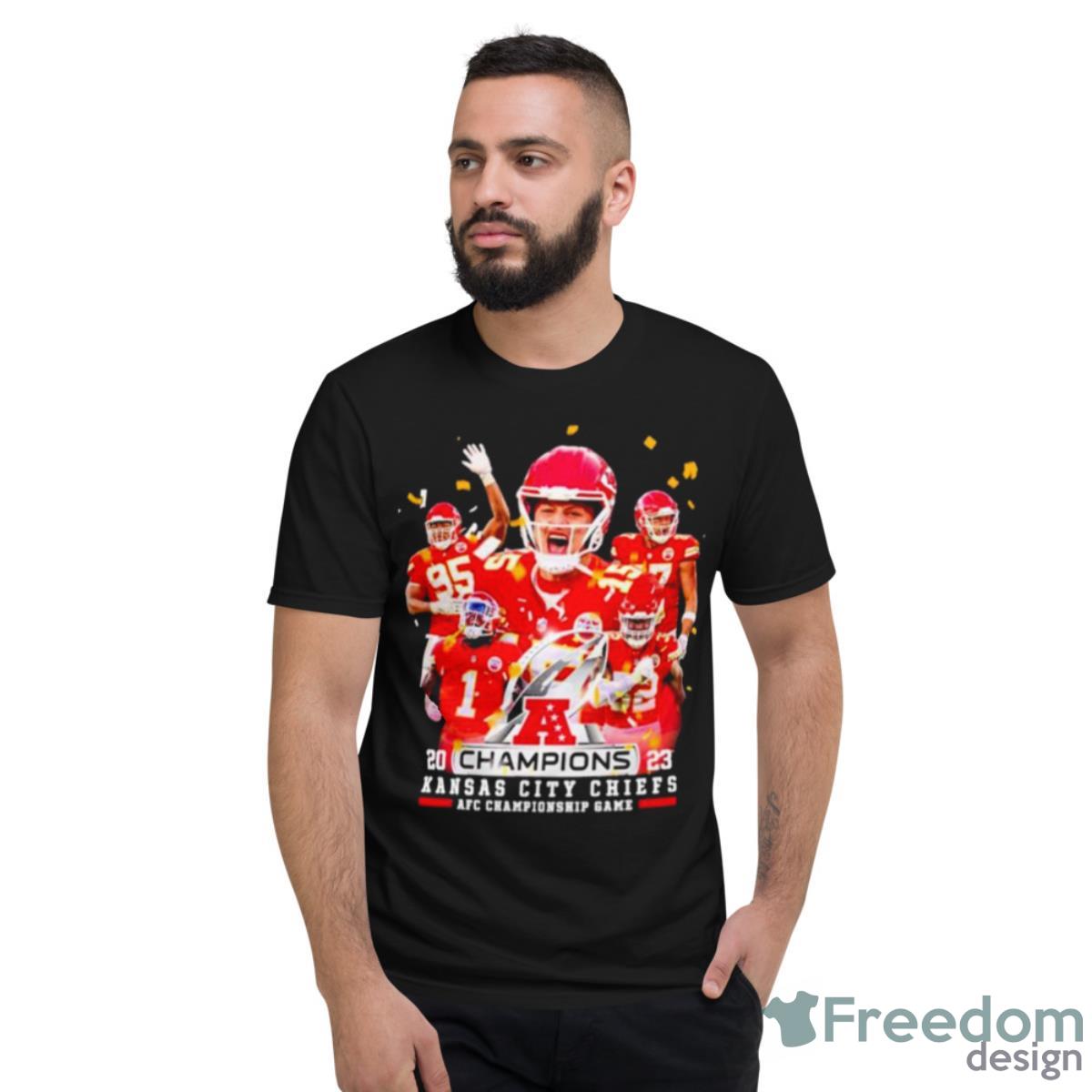 2023 Champions Team Kansas City Chiefs AFC Championship Game Shirt - Short Sleeve T-Shirt