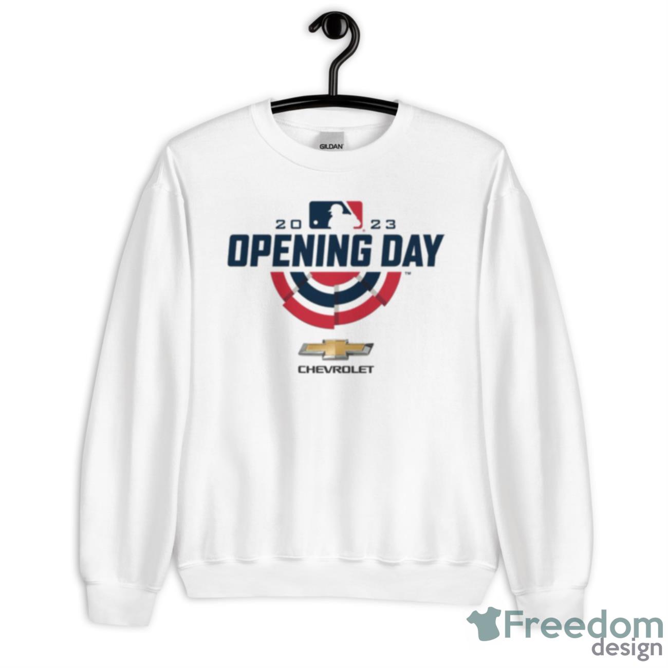 2023 MLB Opening Day Presented By Chevrolet Shirt - Unisex Heavy Blend Crewneck Sweatshirt