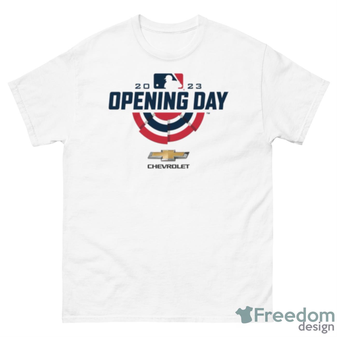 2023 MLB Opening Day Presented By Chevrolet Shirt - 500 Men’s Classic Tee Gildan