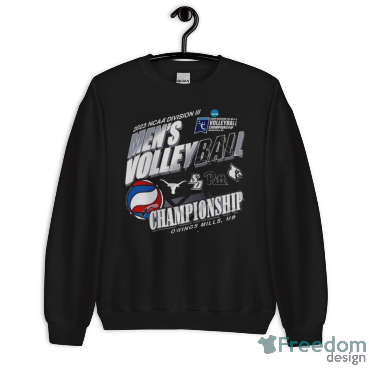 2023 NCAA Division III Men’s Volleyball Championship 4 Teams Owings Mills MD Shirt - Unisex Crewneck Sweatshirt